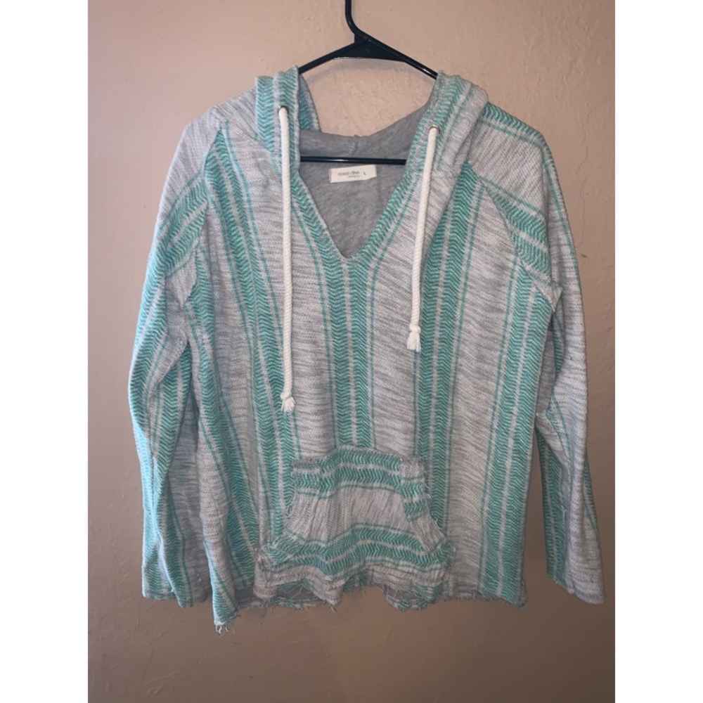 Beach throw over sweatshirt